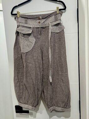 Animale Pinstripe Parachute Pants